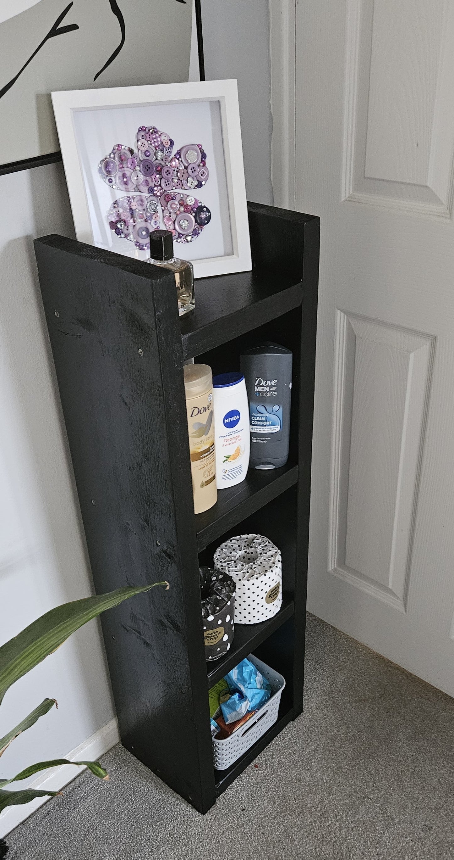 Chunky Rustic Bathroom Shelving Unit